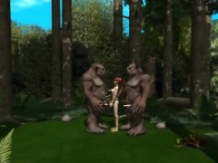 redhead-3d-anime-cutie-gangbanged-by-monsters-in-the-forest