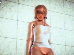 Umemaro 3D – Sexy Big Tits Blonde Fucked in Bathroom