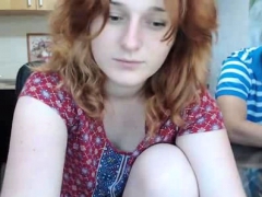 Amateur Redhead Girl live from kitchen