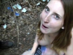 German Natural Tits Brunette Teen 18yo In Outdoor 3some