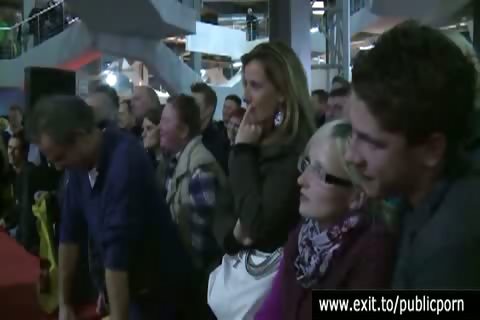 Public dildo video